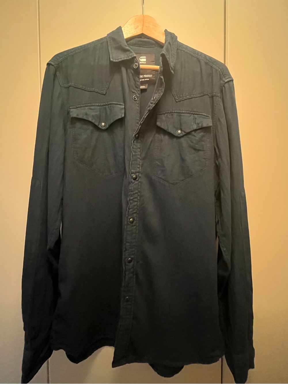 G-Star Navy Casual Western Button-Down Shirt